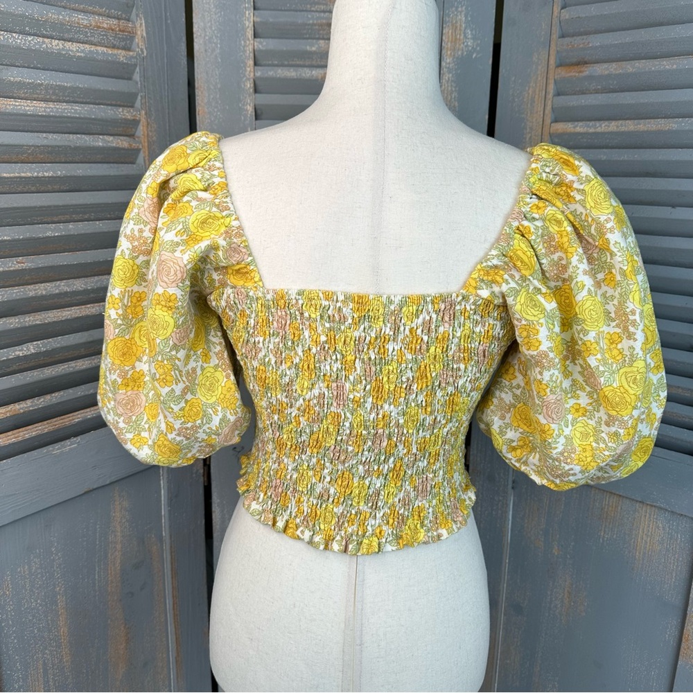 Faithfull The Brand Robina Top & Celia Skort Set Linen Garden Floral Sz 6 - Picture 7 of 16